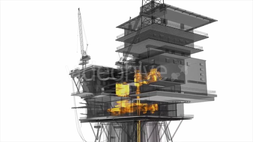 Loop Rotate Oil and Gas CentralPprocessing Platform - Download Videohive 21406959
