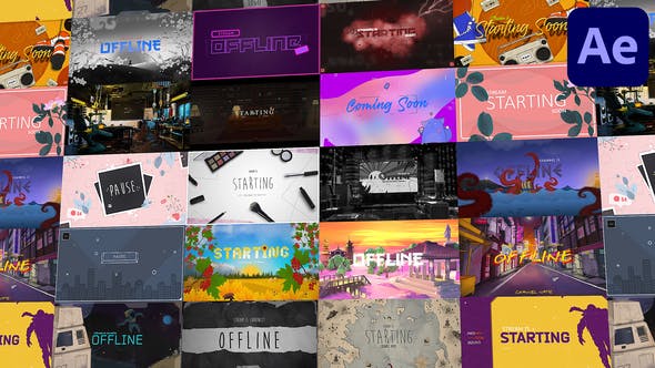 Looped Backgrounds | Web • Twitch • Youtube • Live | Part 1 - Download Videohive 38390414