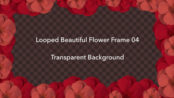 Looped Beautiful Flower Frame 04 - Download Videohive 19440040
