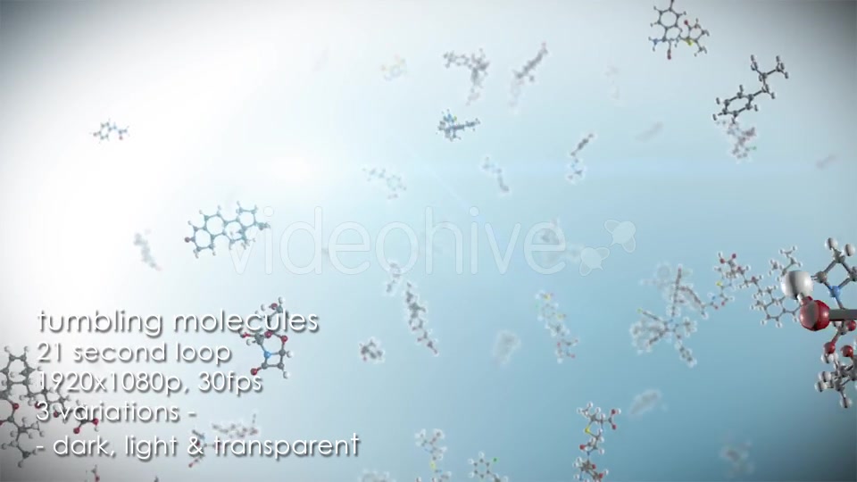 Looping Molecules Background Pack - Download Videohive 12669403