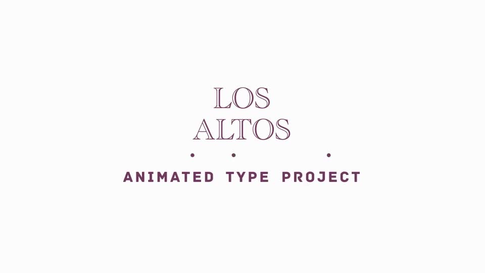 Los Altos l 25 Colorful Animated Typo Videohive 11724370 After Effects Image 1