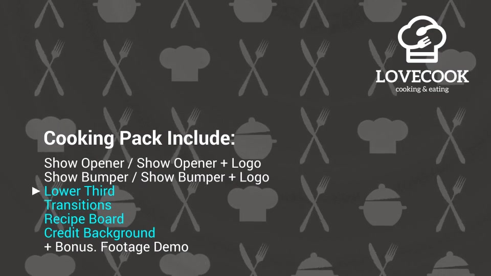 Love Cook Cooking Show Pack Videohive 22311195 After Effects Image 7