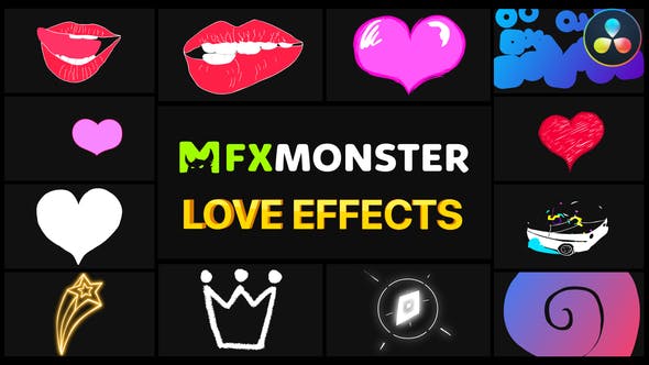 Love Effects | DaVinci Resolve - Videohive Download 36686806