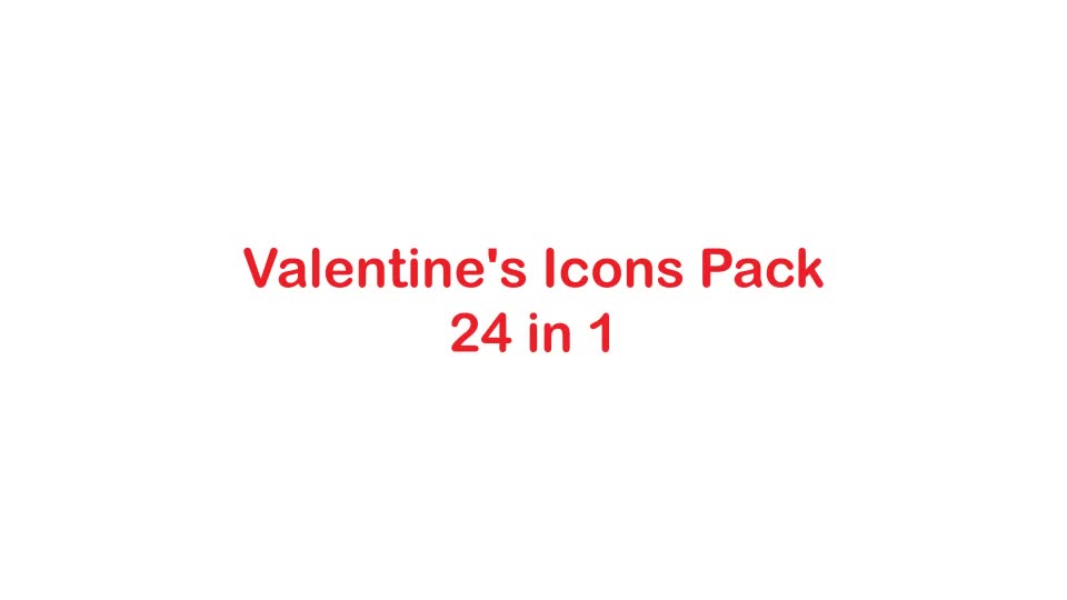Love Icons Pack 24 in 1 Videohive 23220162 After Effects Image 1