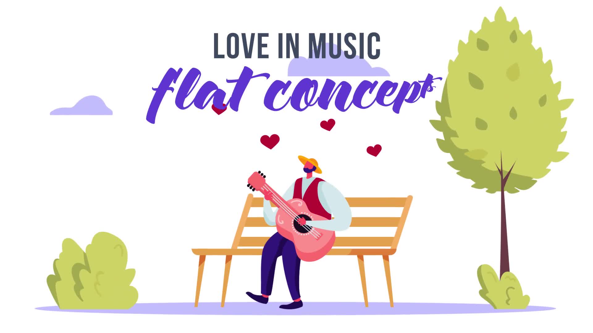 Love in music Flat Concept Videohive 33124753 After Effects Image 1