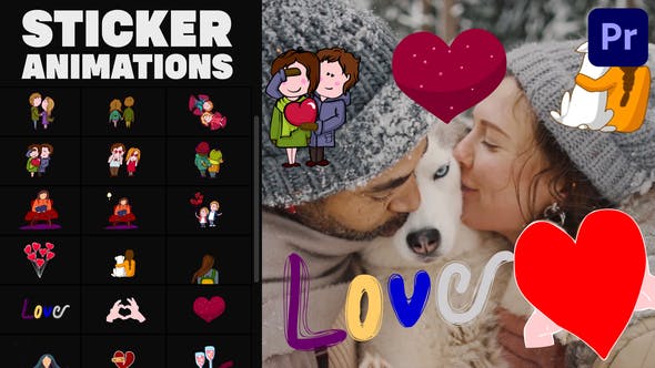 Love Lyric Animations | Premiere Pro MOGRT - 33840101 Videohive Download