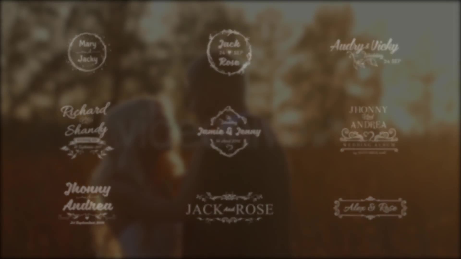 Lovely Wedding Titles Vol 3 Videohive 18152153 After Effects Image 1