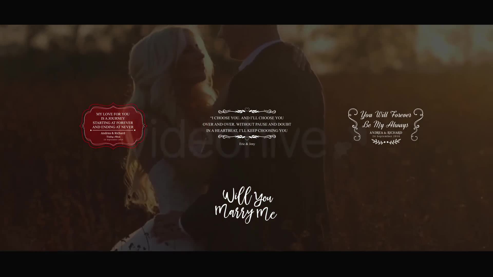 Lovely Wedding Titles Vol 4 Videohive 18755539 After Effects Image 2