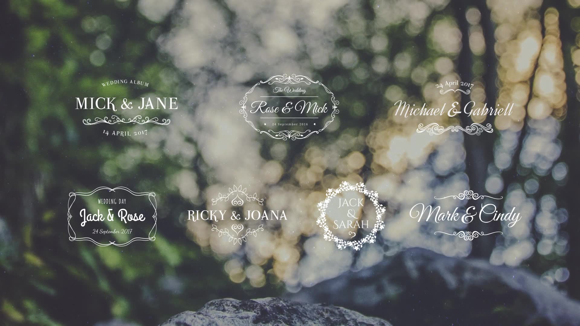 Lovely Wedding Titles Vol 5 Videohive 19288063 After Effects Image 2
