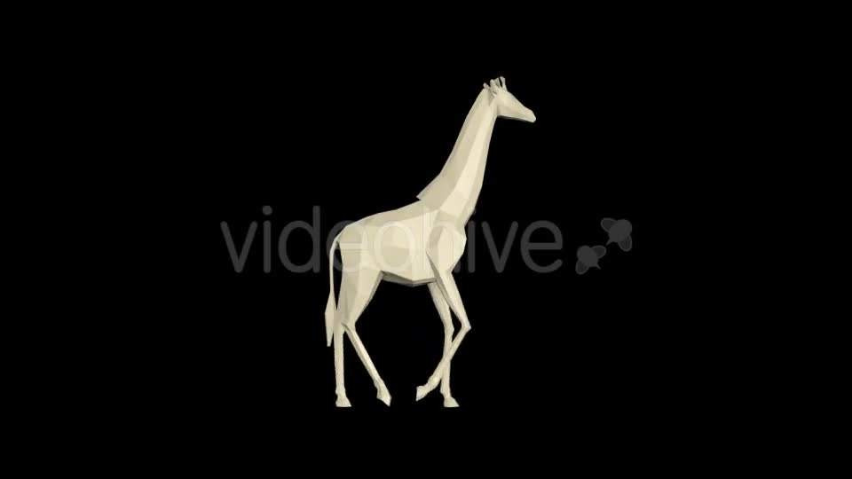 Low Poly 3d Giraffe - Download Videohive 21038618