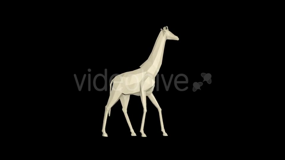 Low Poly 3d Giraffe - Download Videohive 21038618