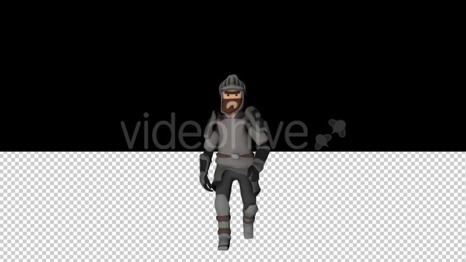 Low Poly Knight Walk and Victory Animations - Download Videohive 21100570