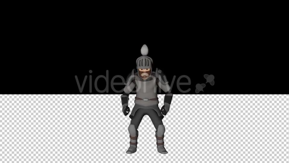 Low Poly Knight Walk and Victory Animations - Download Videohive 21100570