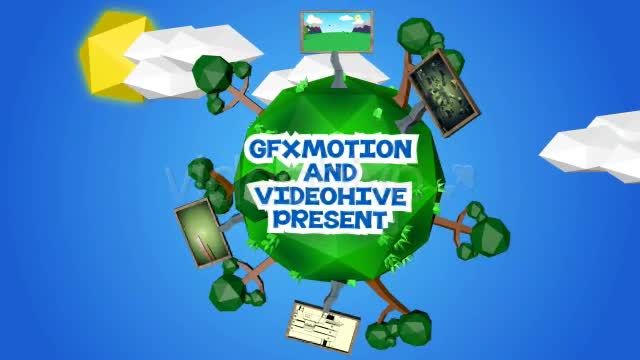 Low Poly Planet Animation Videohive 4860060 After Effects Image 1