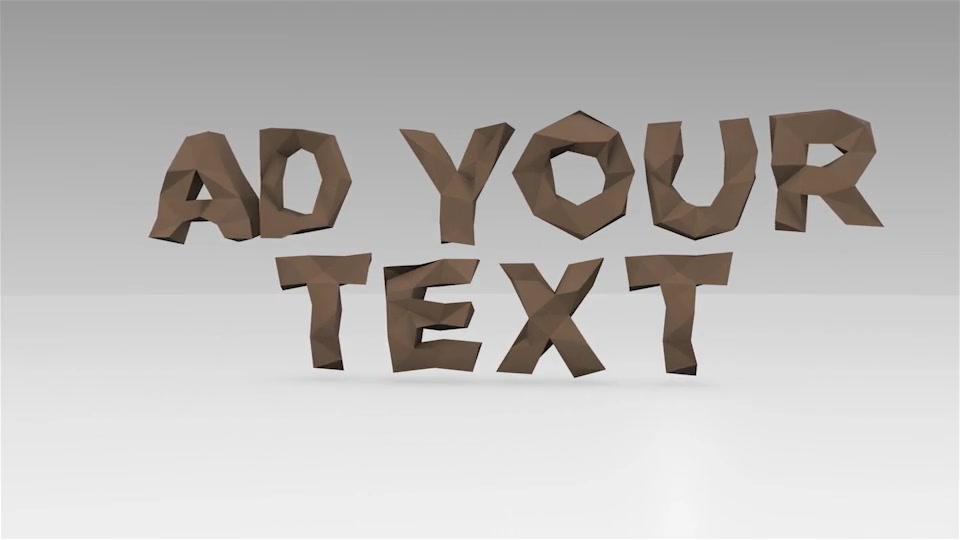 Low Poly Text Letters E3D Videohive 15559235 After Effects Image 7