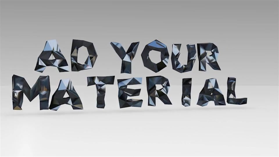 Low Poly Text Letters E3D Videohive 15559235 After Effects Image 8