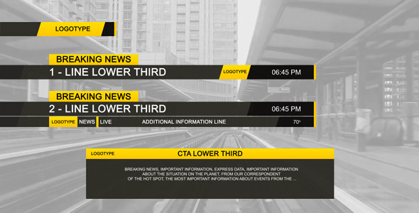 Lower Third Black - Download Videohive 2843562