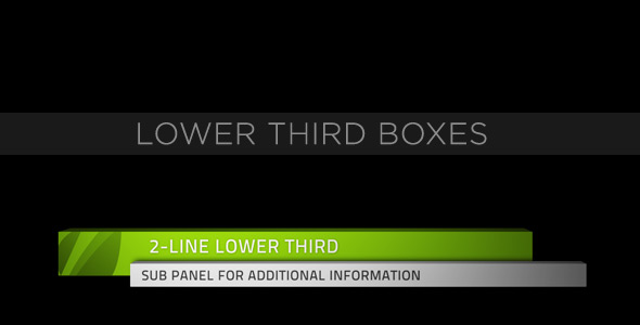 Lower Third Boxes - Download Videohive 153158