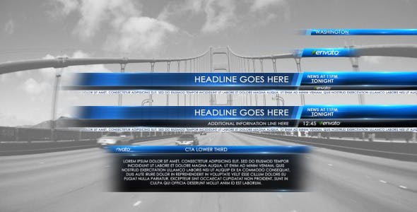 Lower Third News 2 - Videohive Download 3165189