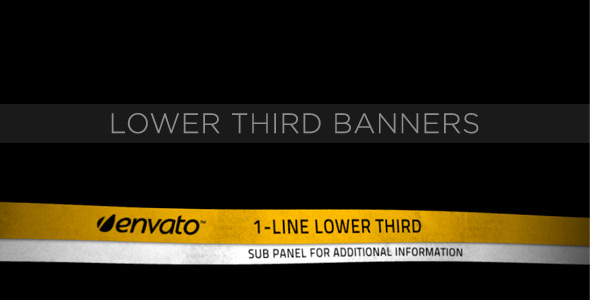 Lower Third Ribbon Banners - Download Videohive 231556