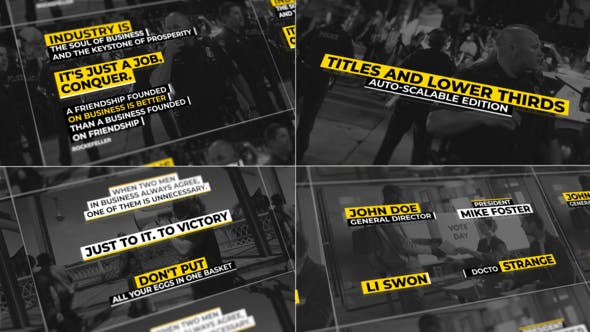 Lower Thirds Auto Scale | AE - 34759173 Videohive Download