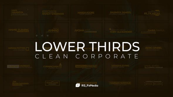 Lower Thirds | Clean Corporate - Videohive Download 31846876