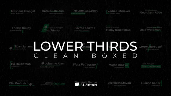 Lower Thirds | Clean Fade In - Download 31846955 Videohive