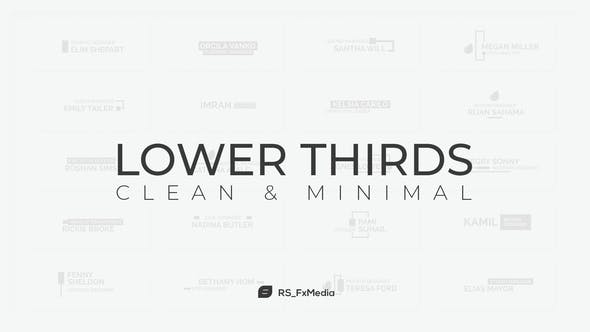 Lower Thirds | Clean & Minimal - Videohive 31864661 Download
