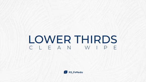Lower Thirds | Clean Wipe - 31846986 Download Videohive