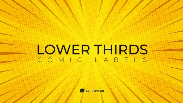 Lower Thirds | Comic Labels - Videohive Download 31714120