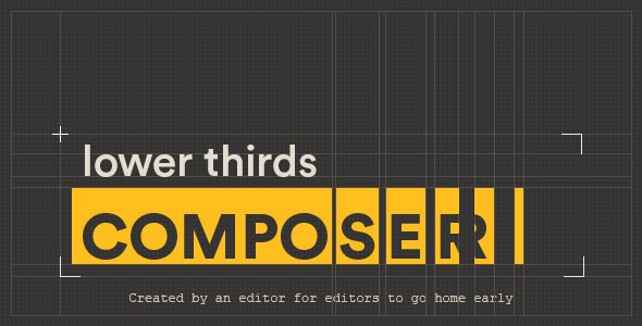Lower Thirds Composer | After Effects Script - Download Videohive 14543539