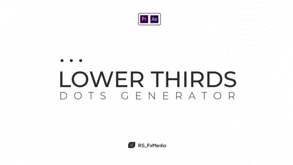 Lower Thirds | Dots Generator | MOGRT - Download Videohive 29790860