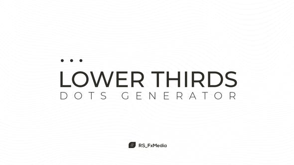 Lower Thirds | Dots Generator - Videohive 31864721 Download