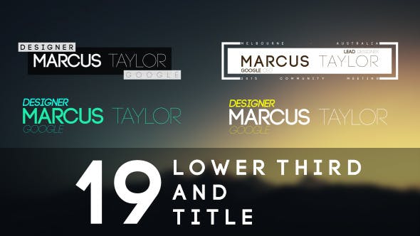 Lower Thirds - Download Videohive 11509511