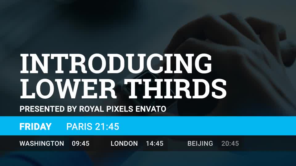 Lower Thirds - Download Videohive 17892809