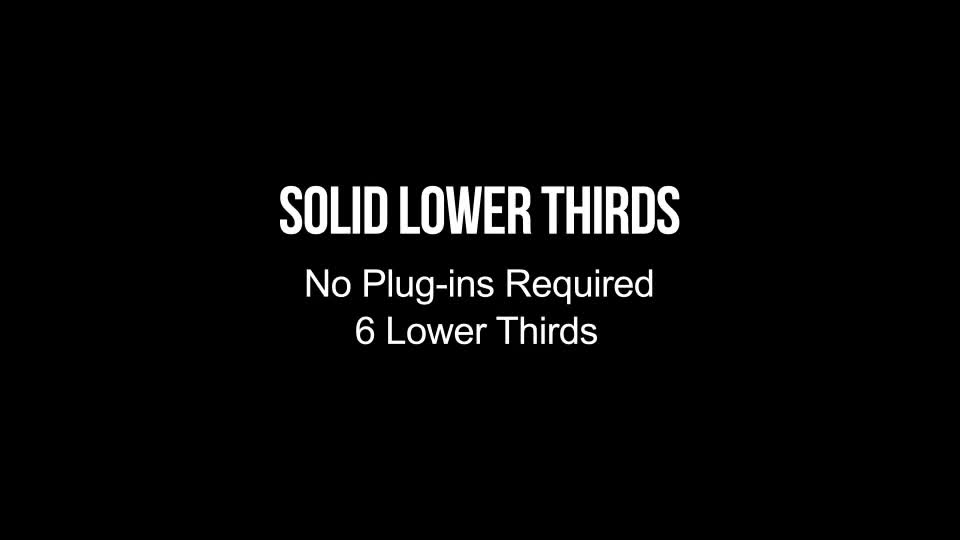 Lower Thirds - Download Videohive 5379988
