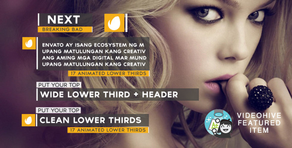 Lower Thirds - Download Videohive 8907441