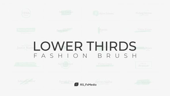 Lower Thirds | Fashion Brush - Download 31864607 Videohive