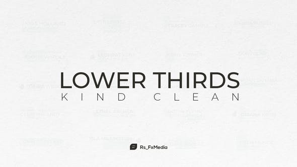 Lower Thirds | Kind Clean - 31864695 Download Videohive