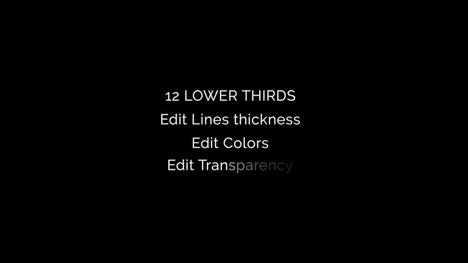 Lower Thirds Lines Videohive 14400840 After Effects Image 5
