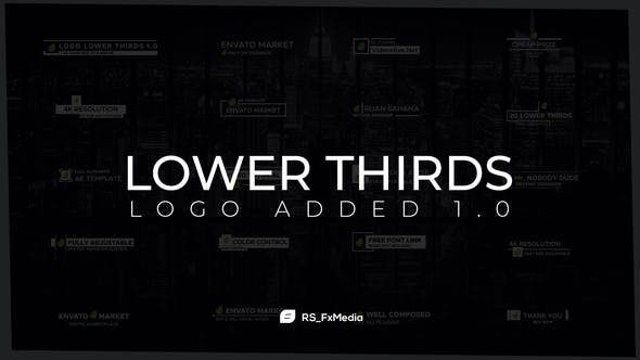 Lower Thirds | Logo Added 1.0 - 31846818 Download Videohive