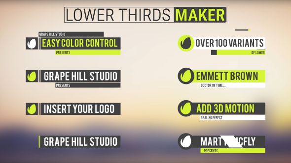 Lower Thirds Maker - Download Videohive 18189779