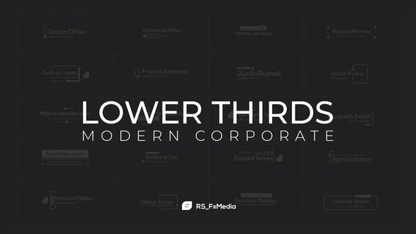Lower Thirds | Modern Corporate - Download Videohive 31864543