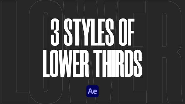 Lower Thirds Pack | AE - Download 36321245 Videohive