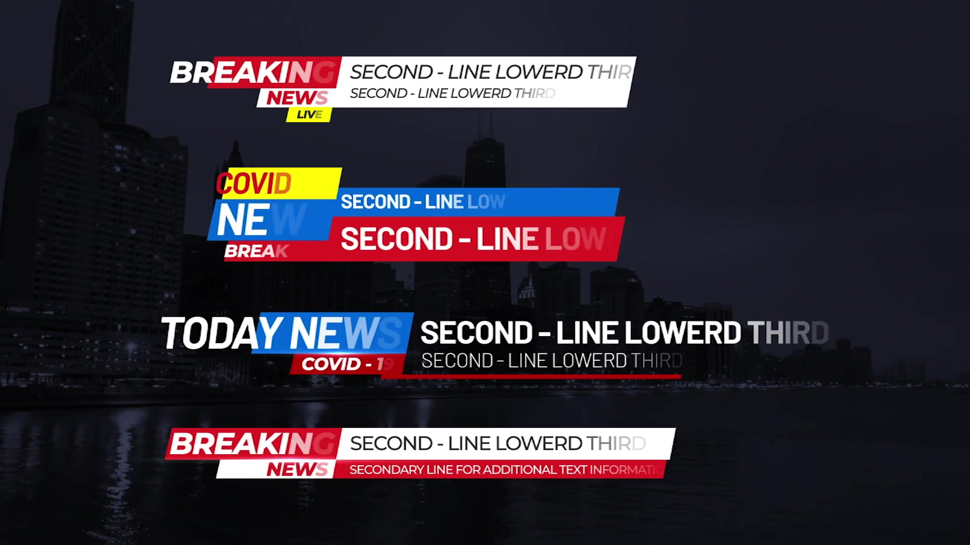 Lower Thirds Pack News Videohive 30249598 After Effects Image 6