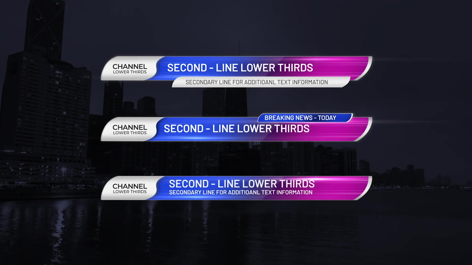 Lower Thirds Pack News Videohive 30249598 After Effects Image 8