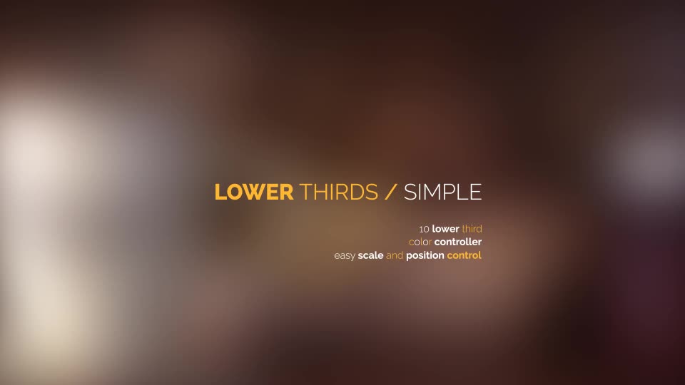 Lower Thirds / Simple - Download Videohive 12620309