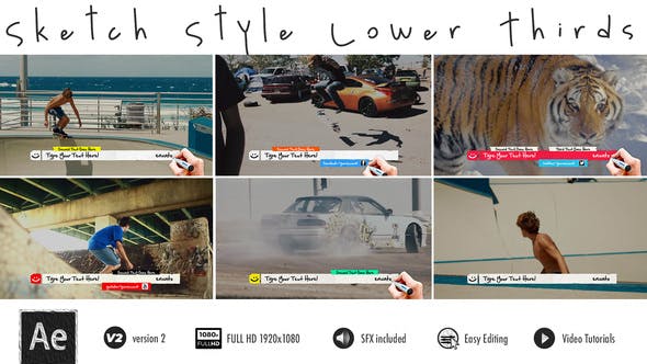 Lower Thirds Sketch - 5705496 Videohive Download