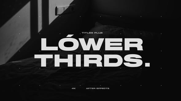 Lower Thirds + Titles - 33721609 Download Videohive