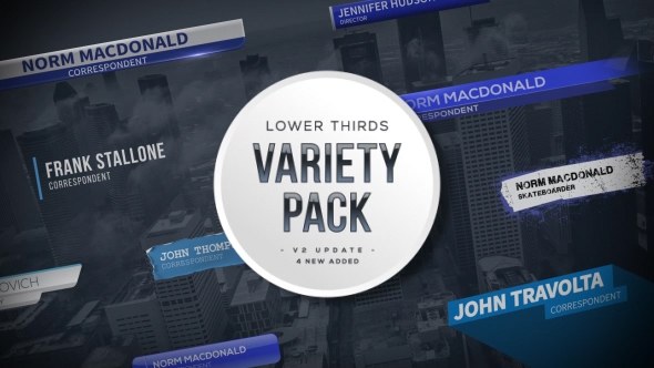 Lower Thirds Variety Pack - Download Videohive 19216216